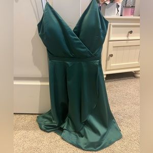 Green dress from Macys, homecoming or formal. Super cute, silk material.